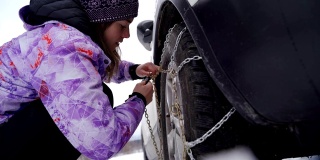 汽车轮胎链条的强制性冬季防护装备