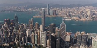 2月17日，香港航拍v74飞越中区至九龙，一览市区美景