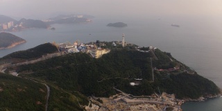 香港航拍v151飞越黄竹坑地区往海洋公园方向