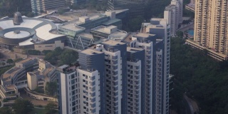香港航拍v186近鸟瞰图低飞公寓周围