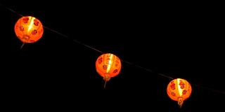 在中国新年的晚上灯