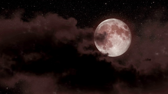 血腥的满月和乌云
