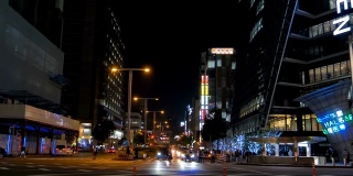 日本名古屋的街道夜景