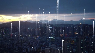 矩阵超越智慧城市视频素材模板下载