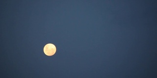 满月升起的时间圈视频黎明到夜晚升起的月亮