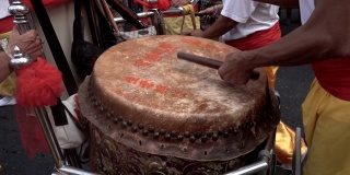中国传统鼓表演