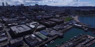 旧金山海滨的航拍视频
