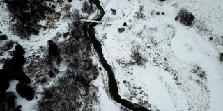冬季，加拿大安大略省伍德布里奇博伊德保护公园