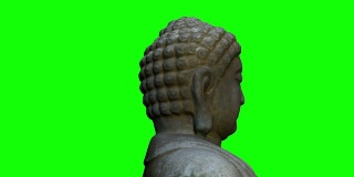 佛像雕像动画循环Alpha镜头包括股票视频