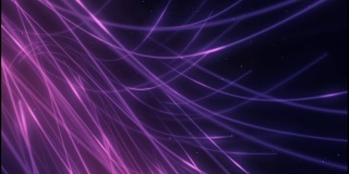 发光流动的波浪线紫色等离子射线-特写镜头