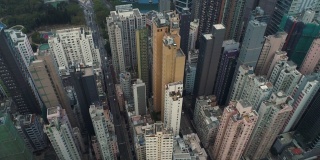 香港观塘区建筑物鸟瞰图