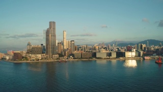 香港铜锣湾鸟瞰图视频素材模板下载