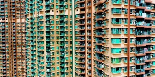 香港将军澳住宅大厦的无人机影像
