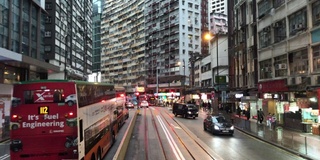 雨天香港电车之旅炮台山