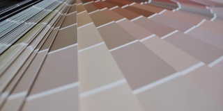 多莉拍摄的调色板指导客厅-家居改善的概念，选择一种颜色来粉刷房间