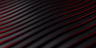 4 k。无缝循环。黑色碳纤维运动背景。技术波浪动画，3d插图。