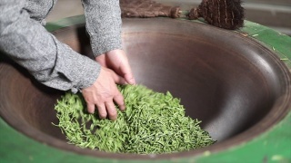 中国绿茶，手工茶场景视频素材模板下载