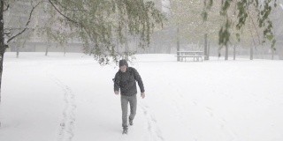 一个DOP在下雪的冬天拍摄的照片