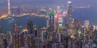 延时拍摄:从香港太平山顶的日出到日落