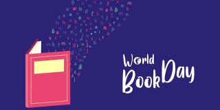世界读书日庆祝动画