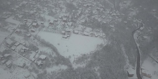 雪山中的村庄