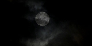 超级月亮是被乌云包围的最大的满月
