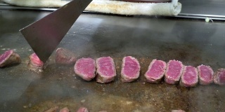 慢动作烹饪神户和牛烧烤烧肉