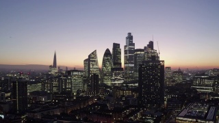 伦敦金融城，金融区，英国视频素材模板下载