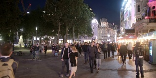 伦敦莱斯特广场之夜