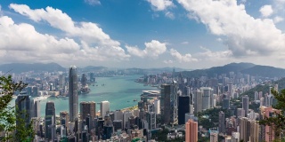 香港摩天大楼的时间流逝