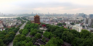 中国武汉市鸟瞰图