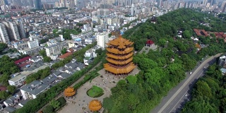 中国武汉市鸟瞰图