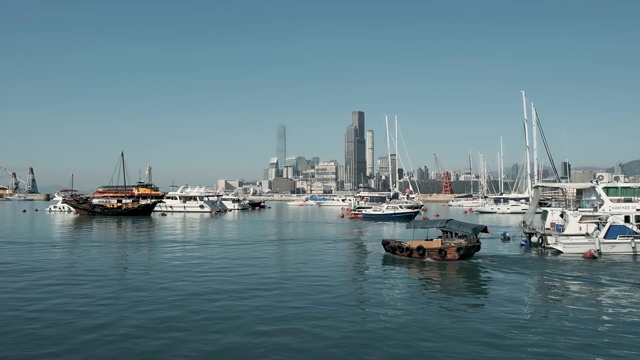 香港铜锣湾避风塘-晨景