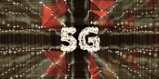 数字5G技术与未来的网格背景