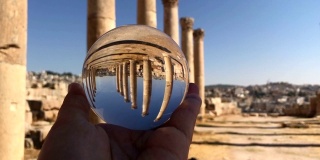 手握水晶球，重温古罗马古城遗址，游览历史建筑景观，罗马帝国文明，雅拉什古城石柱遗迹