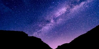 银河系夜间天文摄影