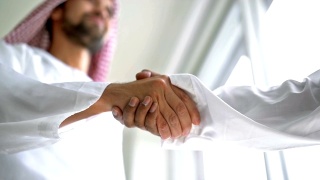成功的阿拉伯商业协议视频素材模板下载