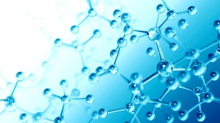 分子结构的蓝色视频素材模板下载