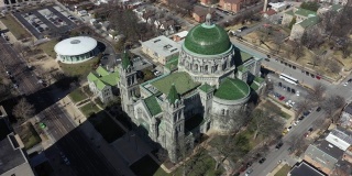 无人机视频圣路易斯市大教堂