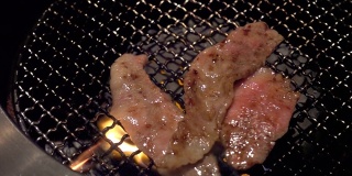 慢镜头神户和牛烤肉