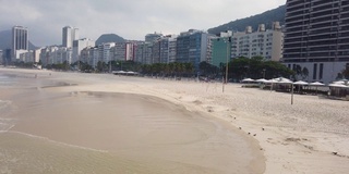 观景舵海滩在里约热内卢de janeiro。