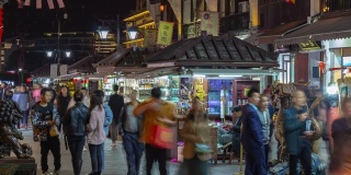 长沙市市中心著名的中央购物中心内步行pov全景，时光流逝4k中国