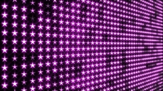 闪烁的粉红色，星形LED灯显示视频素材模板下载