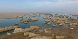 中国青海省海西地区亚丹水地质公园景观