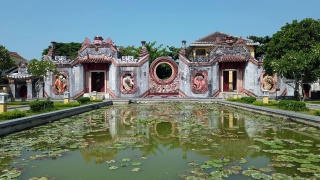 越南会安的蔡巴木庙。自1999年以来，会安被联合国教科文组织列为世界文化遗产。视频素材模板下载