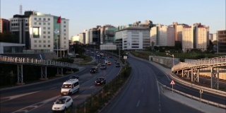 伊斯坦布尔卡瓦奇克的时光流逝十字路口交通