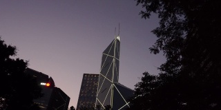 香港闪灯三角大厦