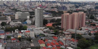 Freguesia do O教堂鸟瞰图，圣保罗，巴西