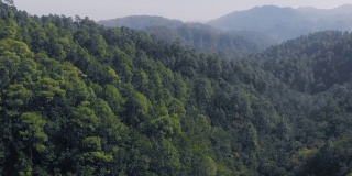 鸟瞰图拍摄的一个山谷在喜马拉雅山