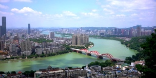 从高处看柳州城市在中国